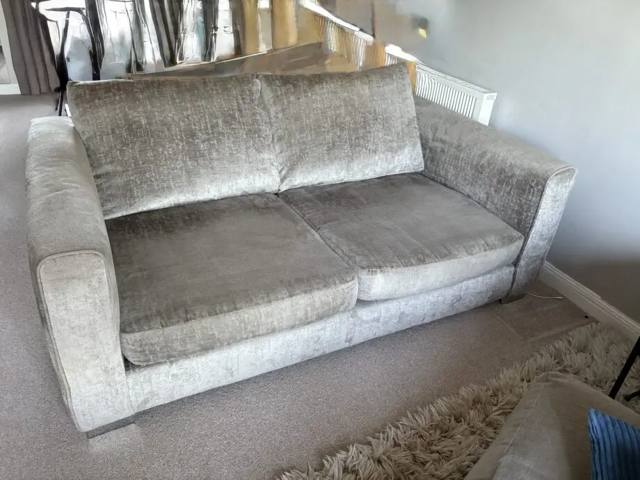 Sofology Majestic Truffle Grey Chenille 2 seater sofa