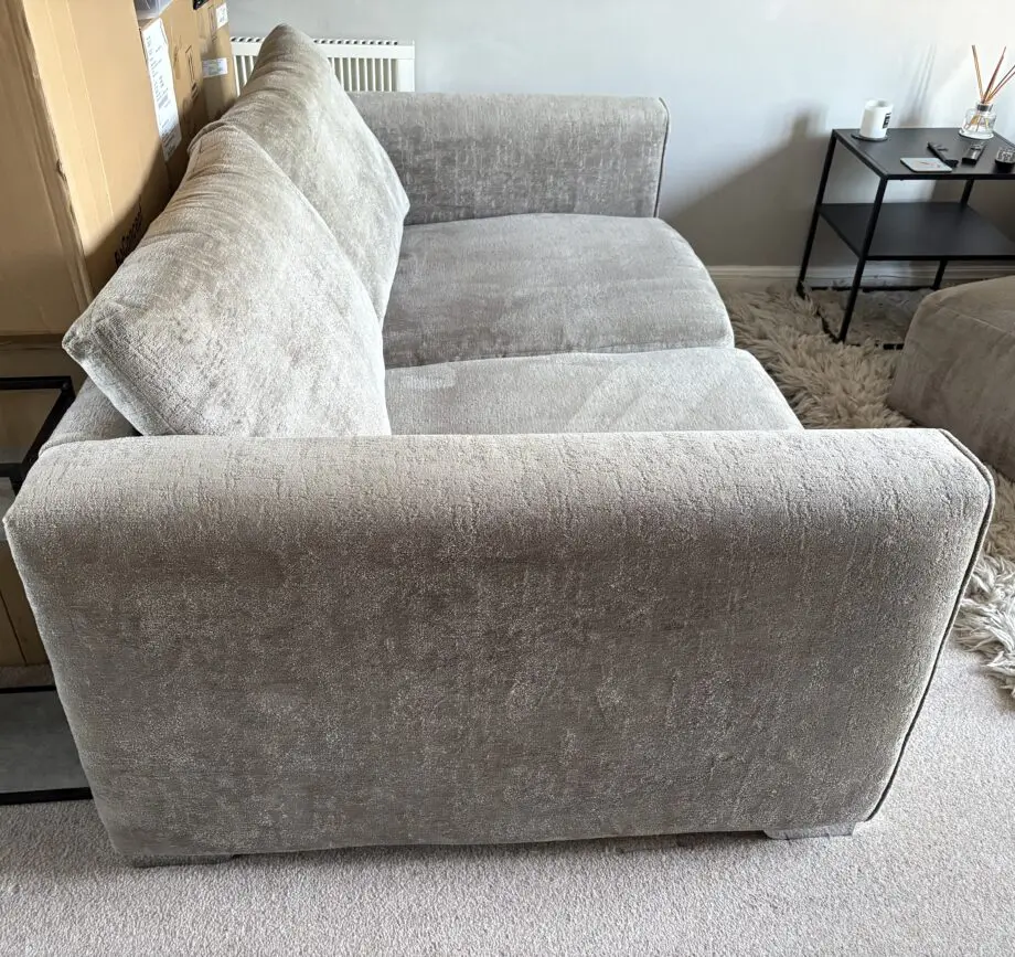 Sofology Majestic Truffle Grey Chenille 2 seater sofa