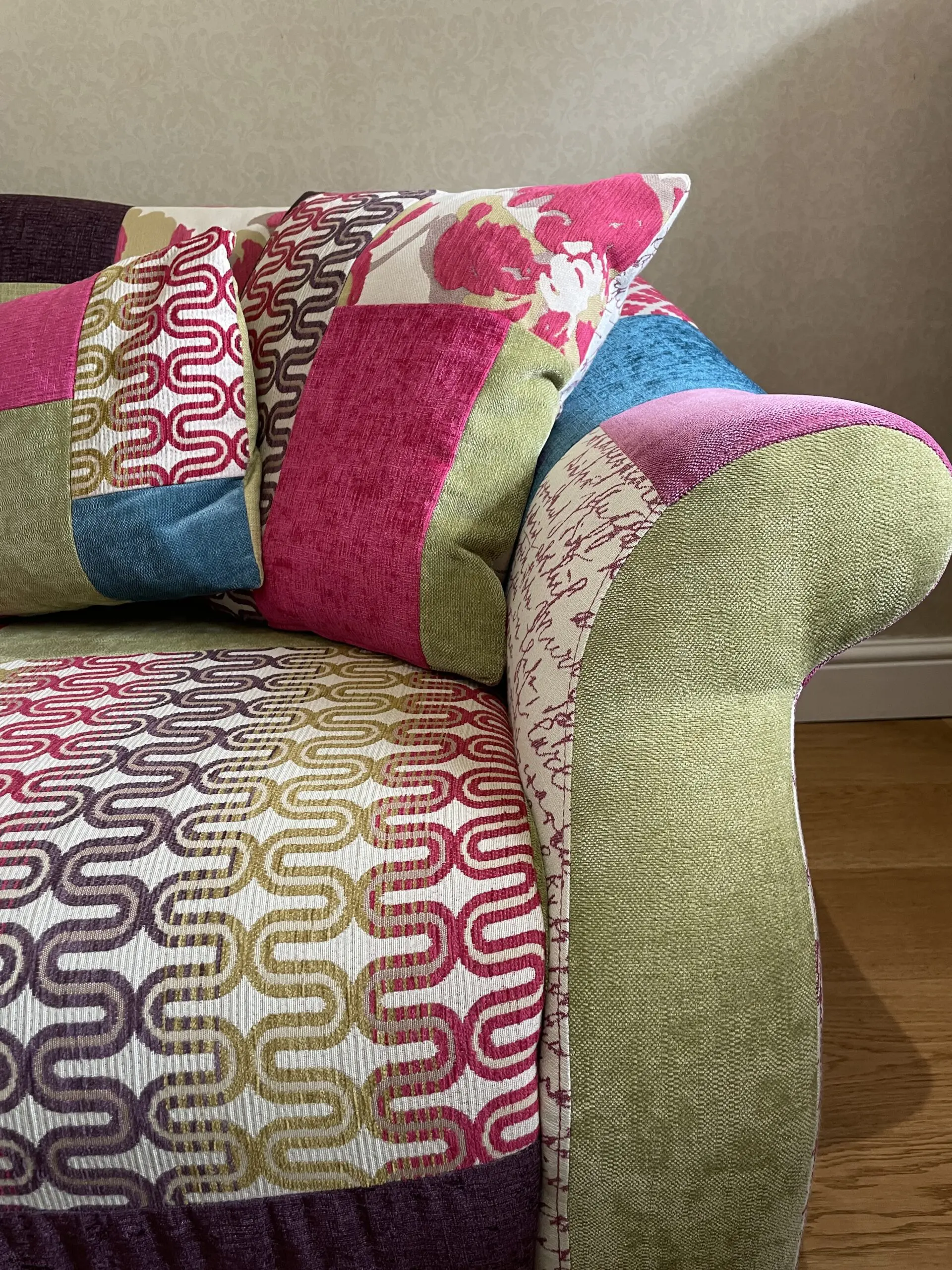 DFS patchwork sofa set