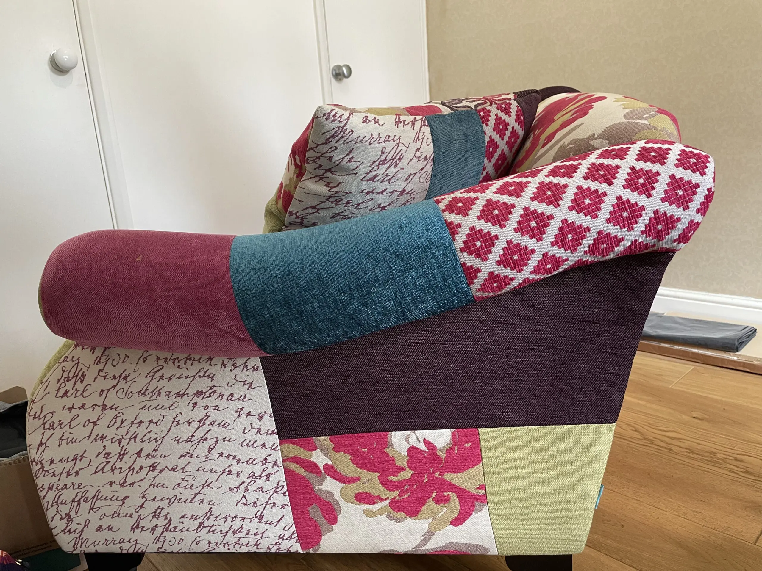 DFS patchwork sofa set