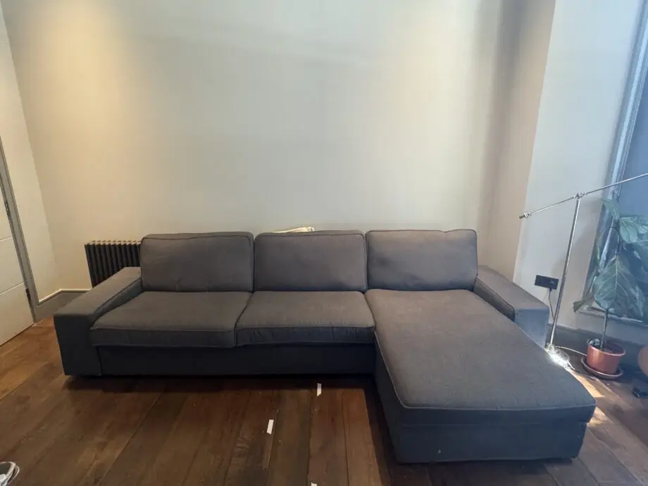 IKEA Kivik grey 4-seat sofa with chaise lounge