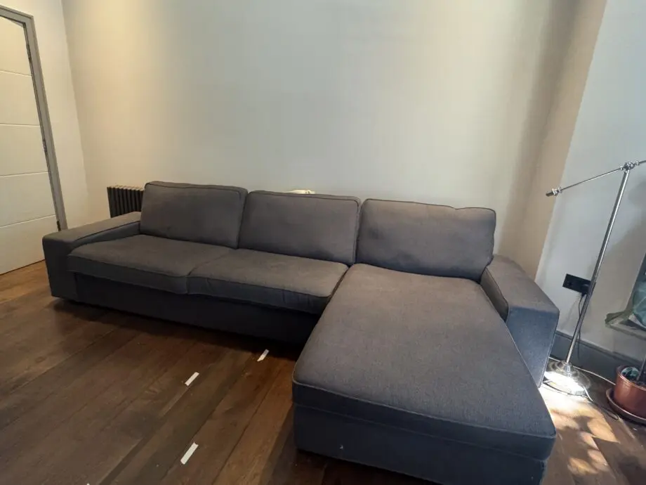 IKEA Kivik grey 4-seat sofa with chaise lounge