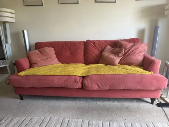 Joules Patterdale 4 seater sofa orange