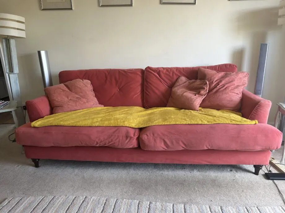Joules Patterdale 4 seater sofa orange