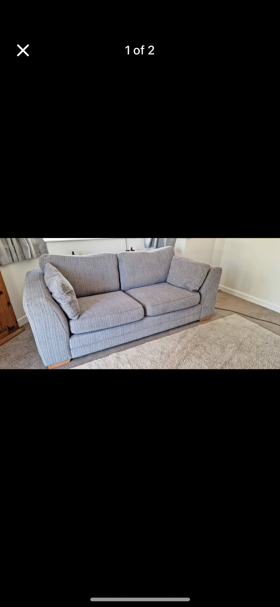 DFS grey sofa set