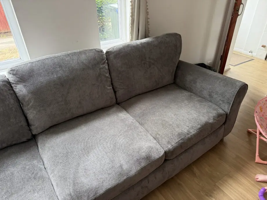 Large L Shaped Corner Grey Sofa