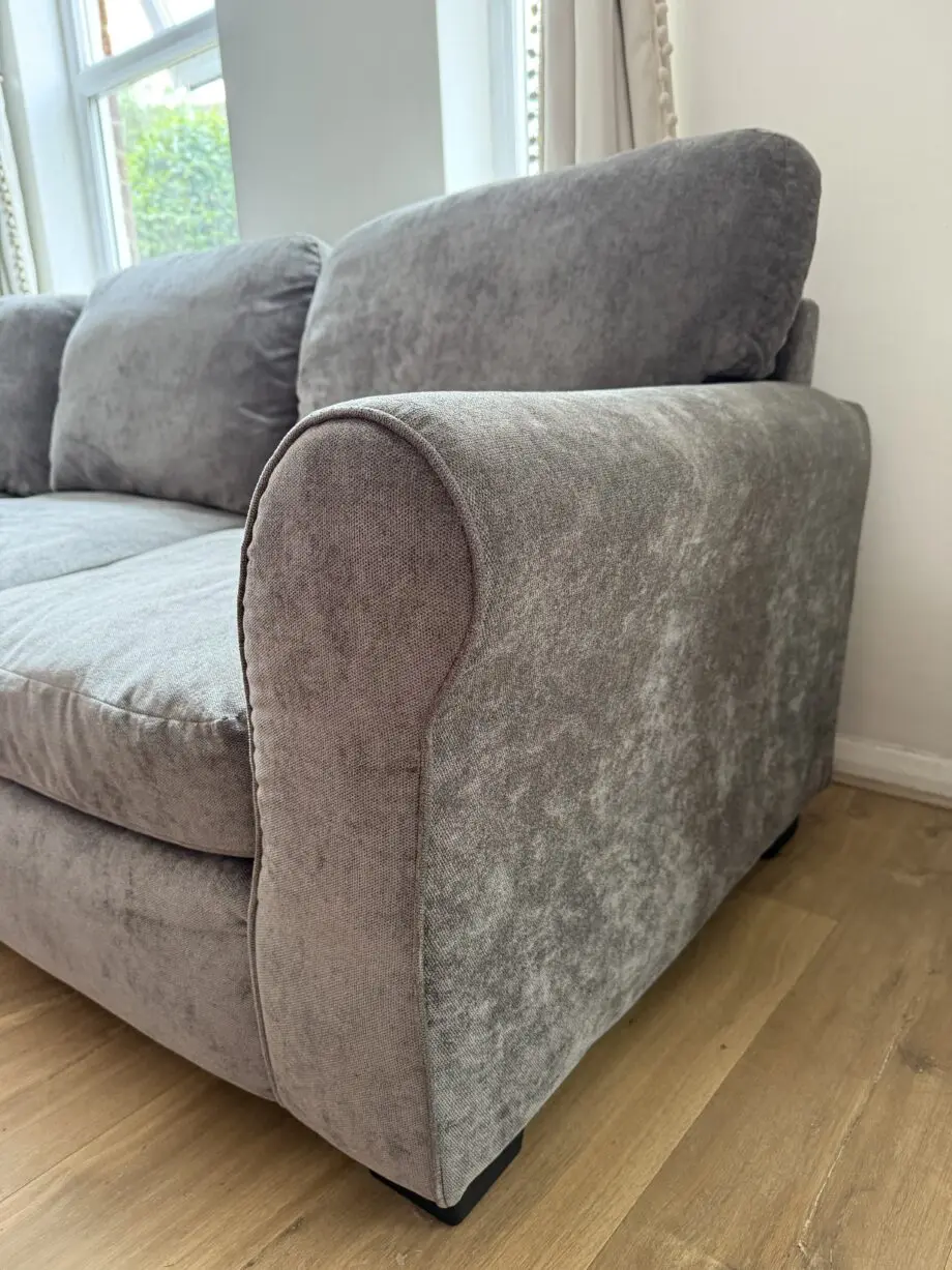 Large L Shaped Corner Grey Sofa