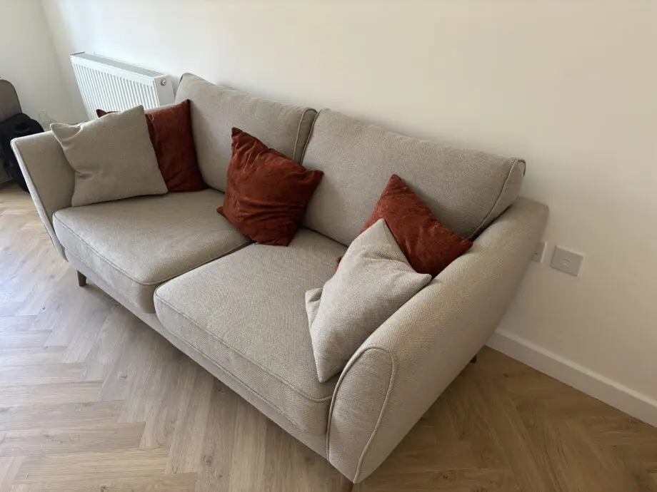 Sofology Keswick Bentley Taupe 3 seater sofa