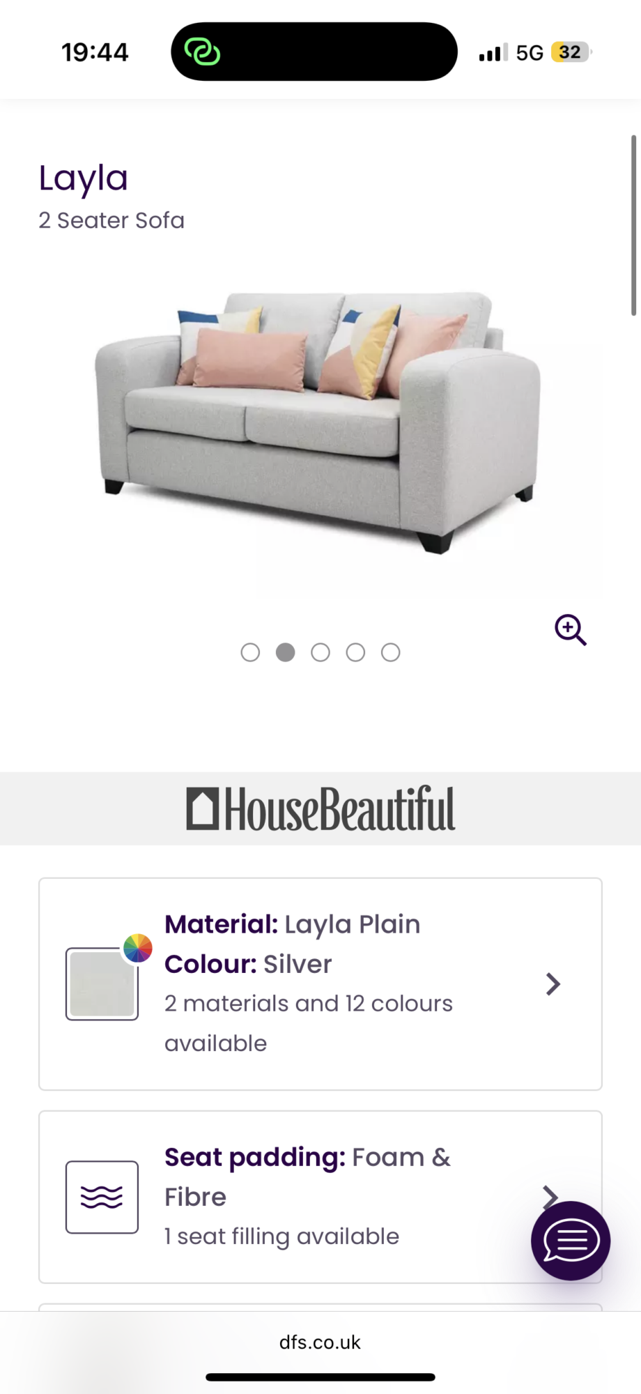 layla 2 seater sofa
