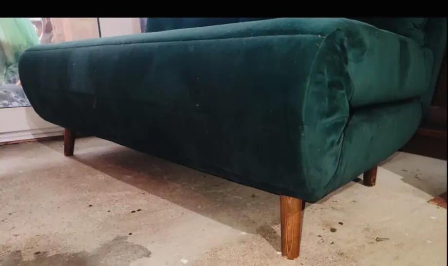 MADE Haru 2.5 Seater Sofa Bed, Moss Green