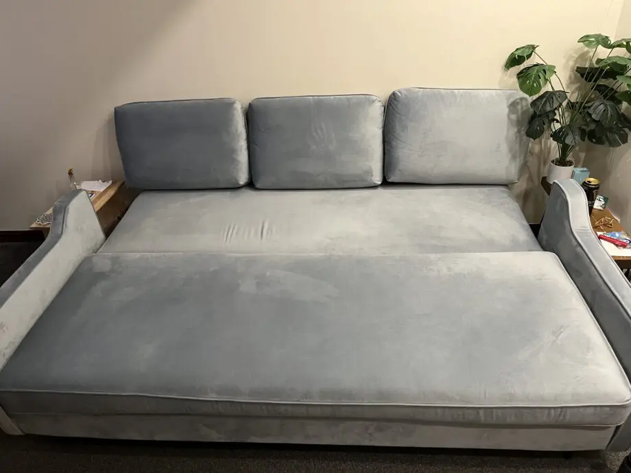 Wayfair Baby blue Priya 3 Seater Sofa Bed
