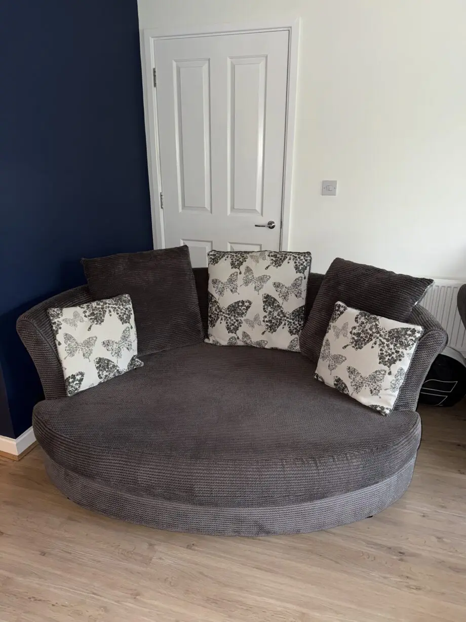 DFS Pillow back cuddler sofa