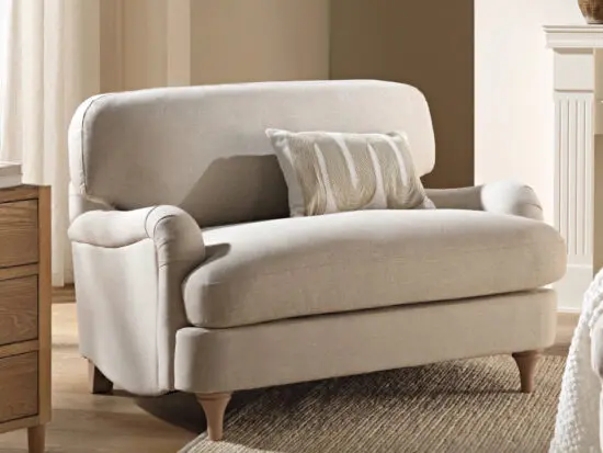Brand new in box Daals Daphnis Oatmeal Fabric Sofa, Loveseat.