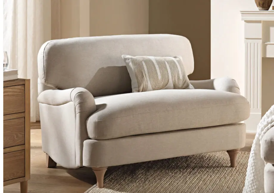 Brand new in box Daals Daphnis Oatmeal Fabric Sofa, Loveseat.