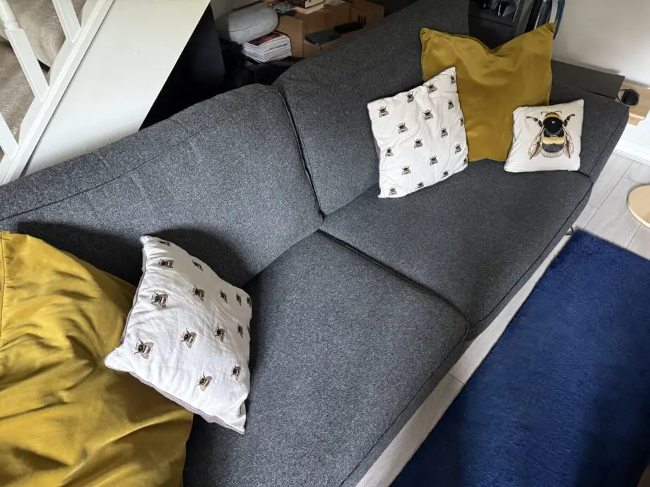 Grey 3 Seater Sofa - DFS Dominique