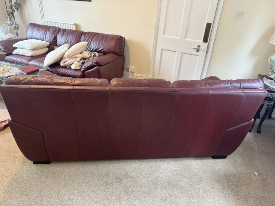 DFS Maroon Sofas On Sale.