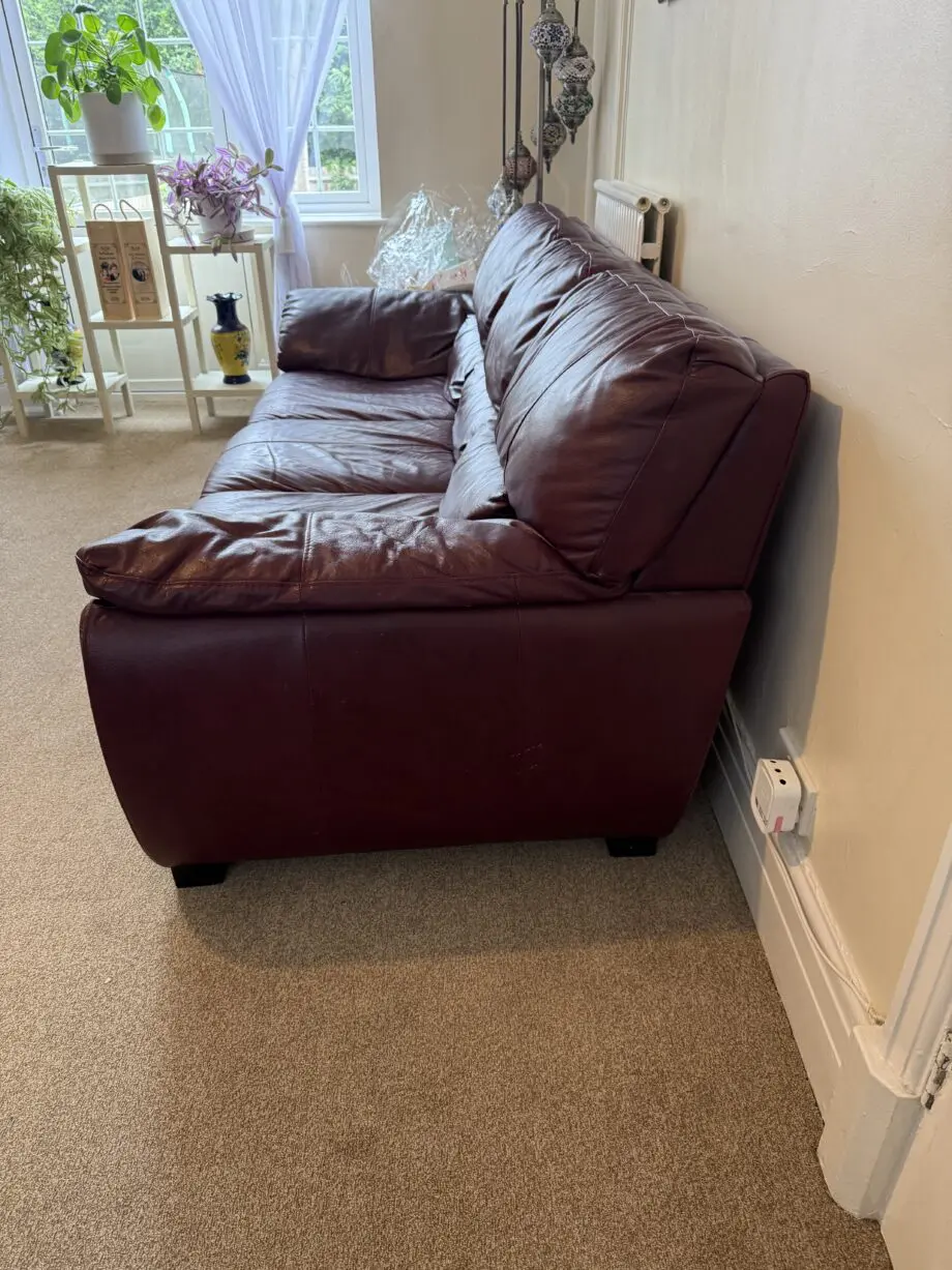 DFS Maroon Sofas On Sale.