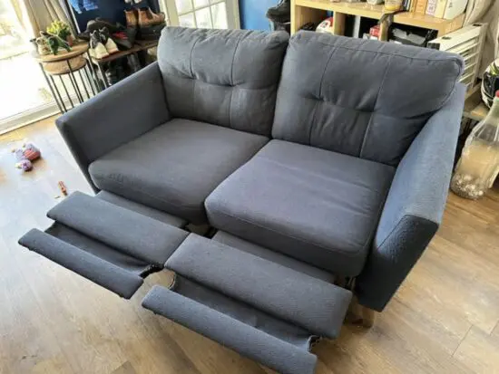 French connection recliner sofa
