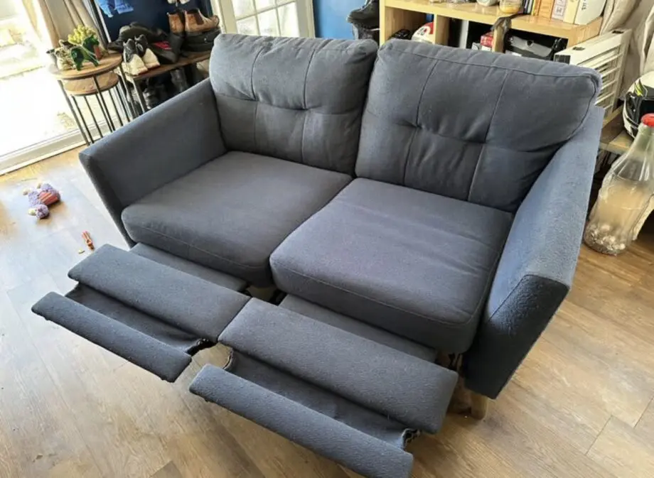 French connection recliner sofa