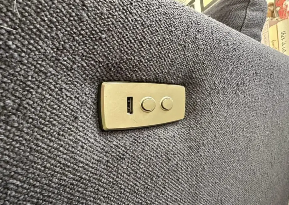 French connection recliner sofa