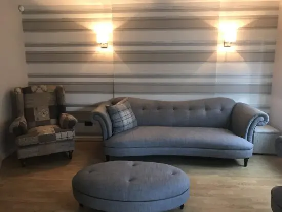 DFS Windsor Sofas & footstool