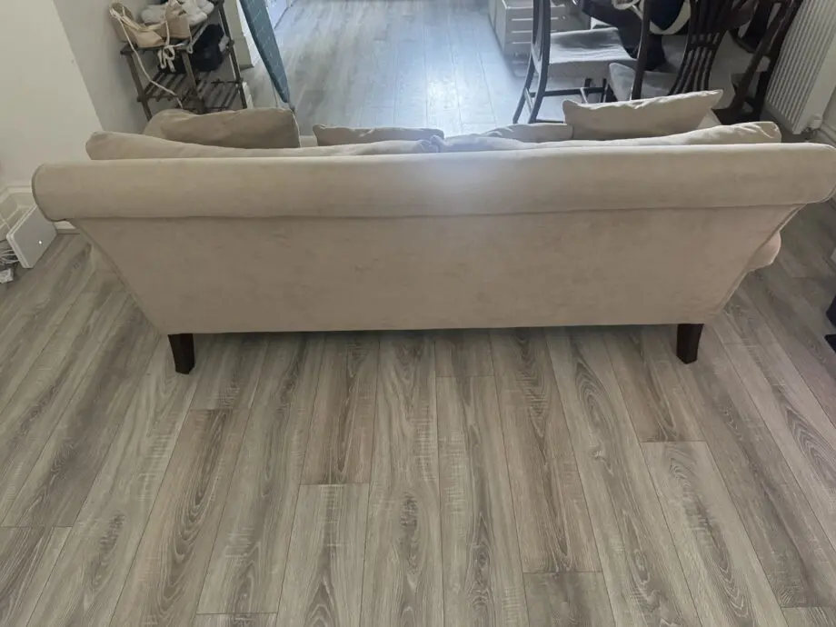 Cream 3-Seater Cushion Back Sofa