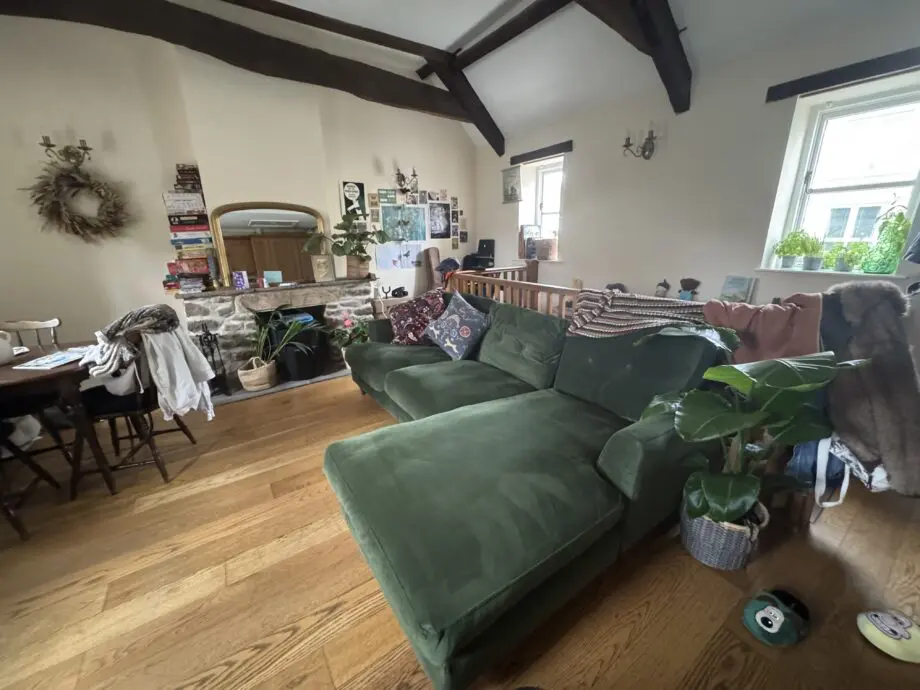 Patterdale Joules forest green corner sofa