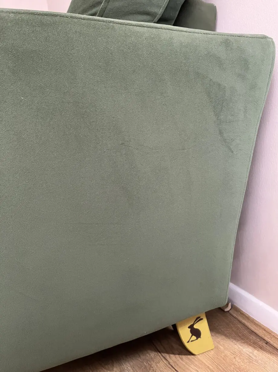 JOULES patterdale delux velvet green right hand chaise sofa