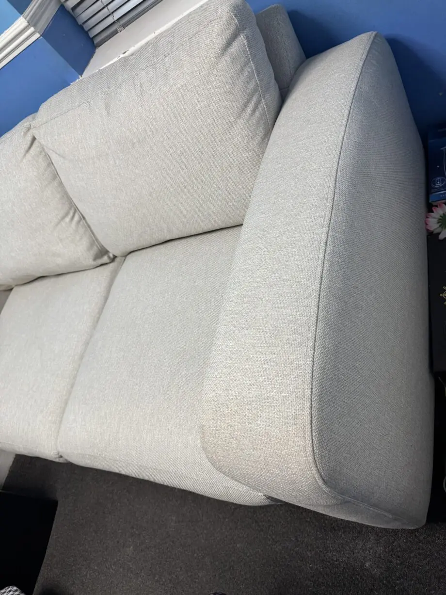 DFS Layla 2-Seater Sofa – Light Grey with Storage | Excellent Condition