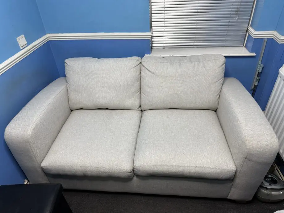DFS Layla 2-Seater Sofa – Light Grey with Storage | Excellent Condition