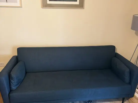 Leandro 3 seater sofa bed by Hyksos Blue