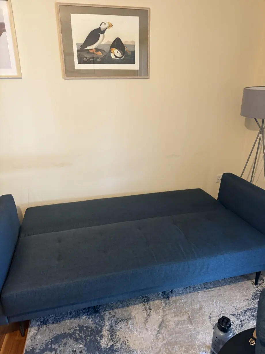 Leandro 3 seater sofa bed by Hyksos Blue