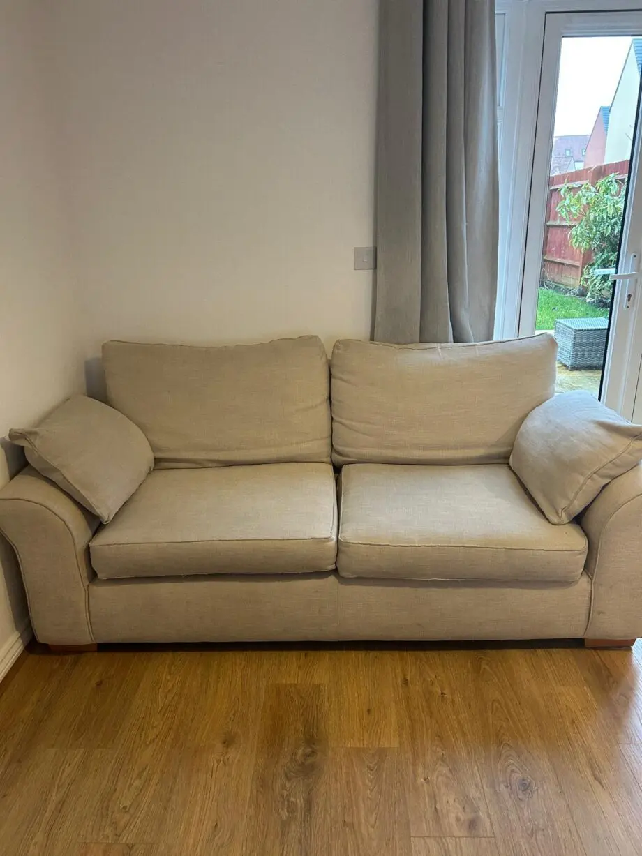 Next oatmeal/natural/oyster 2 seater sofa