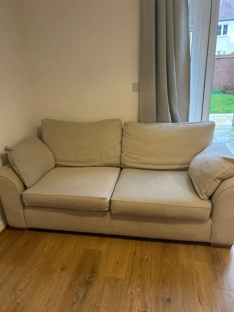 Next oatmeal/natural/oyster 2 seater sofa