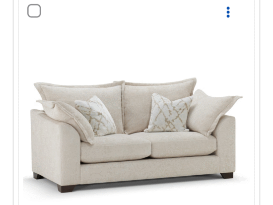 oak furniture land , 3 seater in milo cream