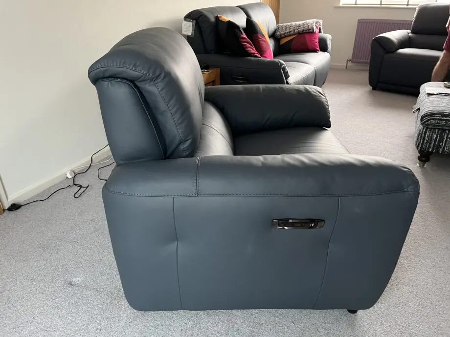 Natuzzi Editions Blue Electric Recliner