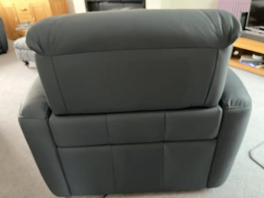 Natuzzi Editions Blue Electric Recliner