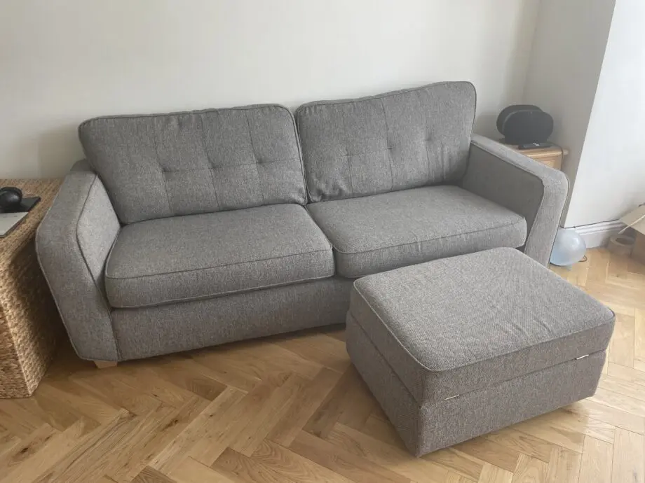 Dfs nolan mushroom 4 seater sofa