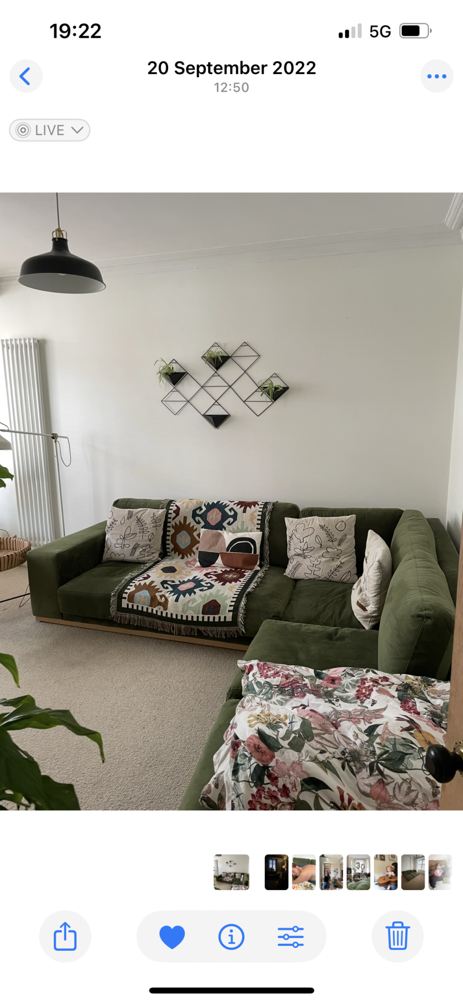 Swoon Denver right-hand corner sofa green velvet RRP £4039