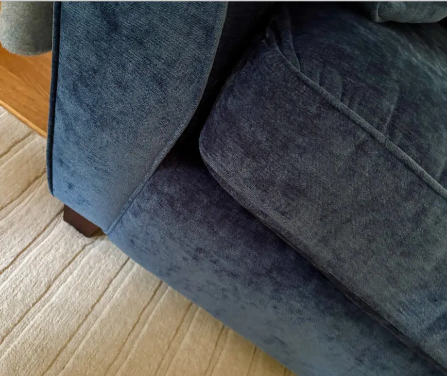 Beautiful Heal's Sofa with premium velvety fabric from Designers Guild