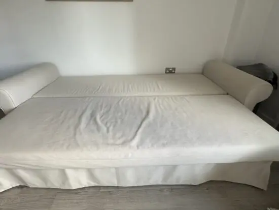 Ikea beige sofa bed