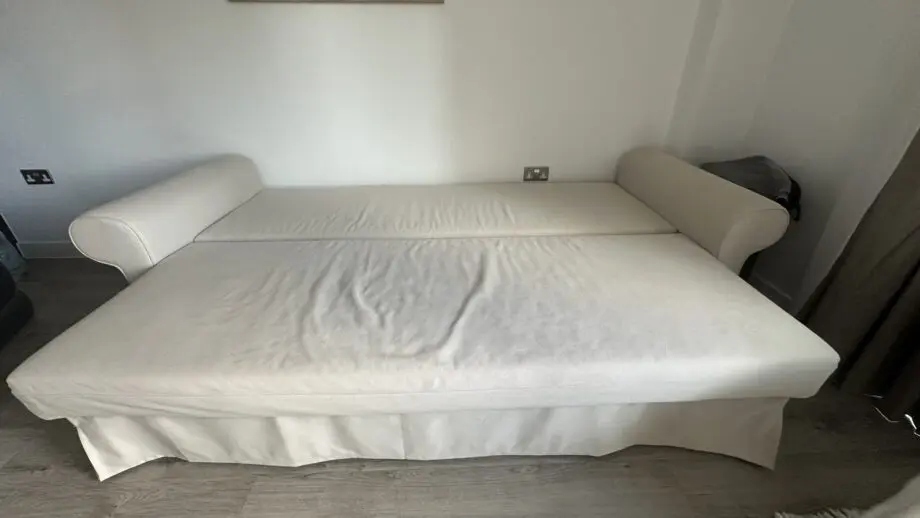 Ikea beige sofa bed