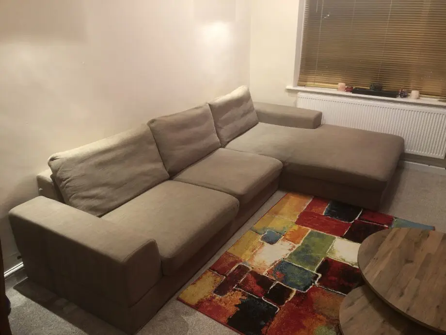 Dwell Modern Beige/oatmeal Corner Sofa – Great Condition