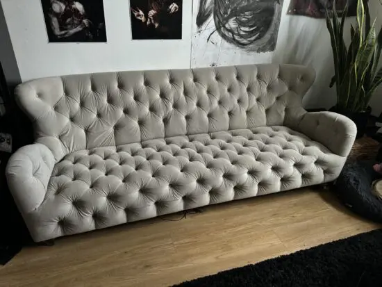 Chesterfield style large couch