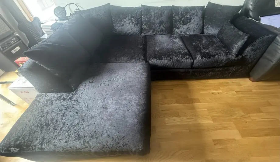 Etta Avenue Romelia Corner Sofa Chaise - Black
