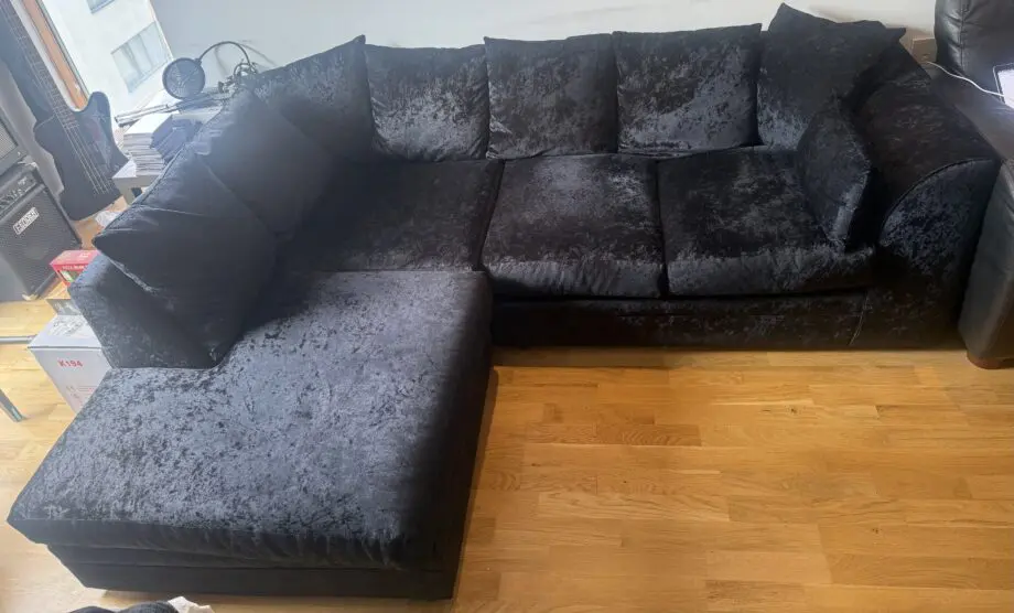 Etta Avenue Romelia Corner Sofa Chaise - Black