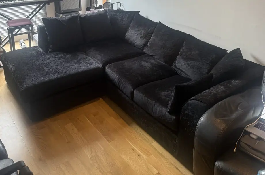 Etta Avenue Romelia Corner Sofa Chaise - Black