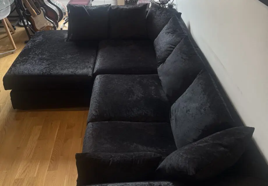 Etta Avenue Romelia Corner Sofa Chaise - Black