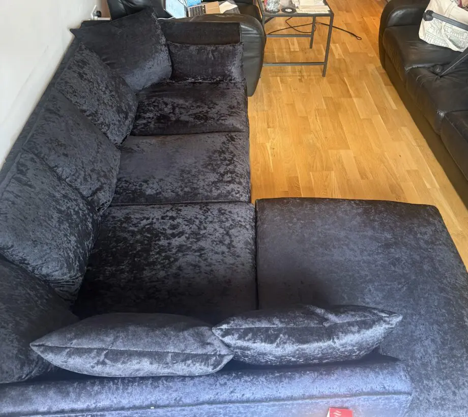 Etta Avenue Romelia Corner Sofa Chaise - Black