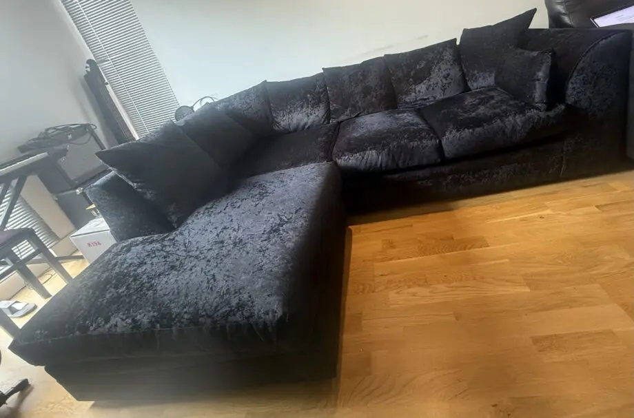 Etta Avenue Romelia Corner Sofa Chaise - Black